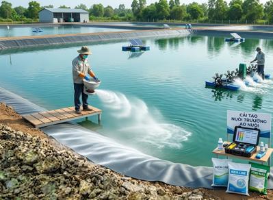 Cải tạo môi trường ao nuôi
