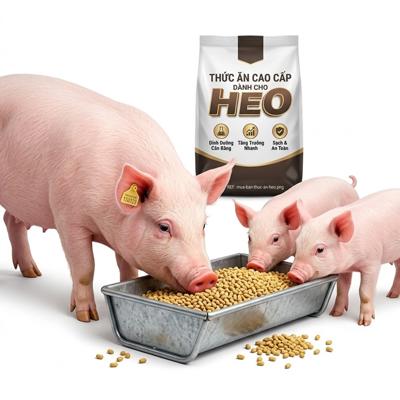 Cung cấp thức ăn cho heo thịt